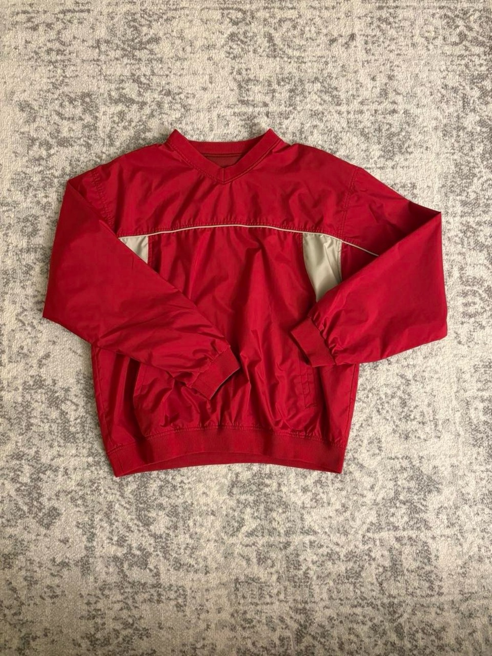 Men’s Large Jansport Polyester Red Shell Jacket